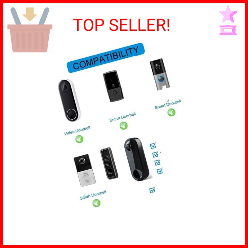 Power Adapter for Ring Video Doorbell，Power Supply for Ring Video Doorbell& Ring
