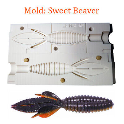 Mold Sweet Beaver Soft Plastic Fishing Lure Bait Making 4"