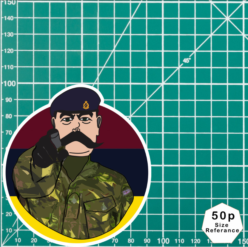 Royal Army Medical Corps (RAMC) Waterproof Sticker, TRF Design - Picture 5 of 5