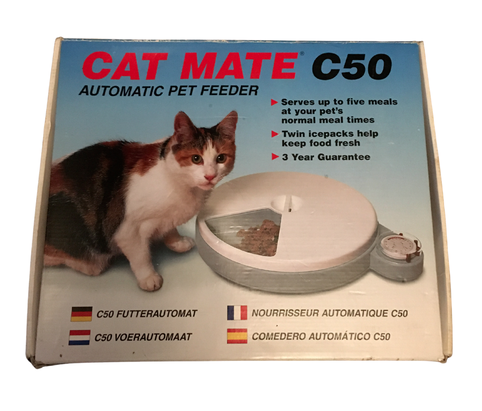 Cat Mate C50 alimentador automático de mascotas con Temporizador manual