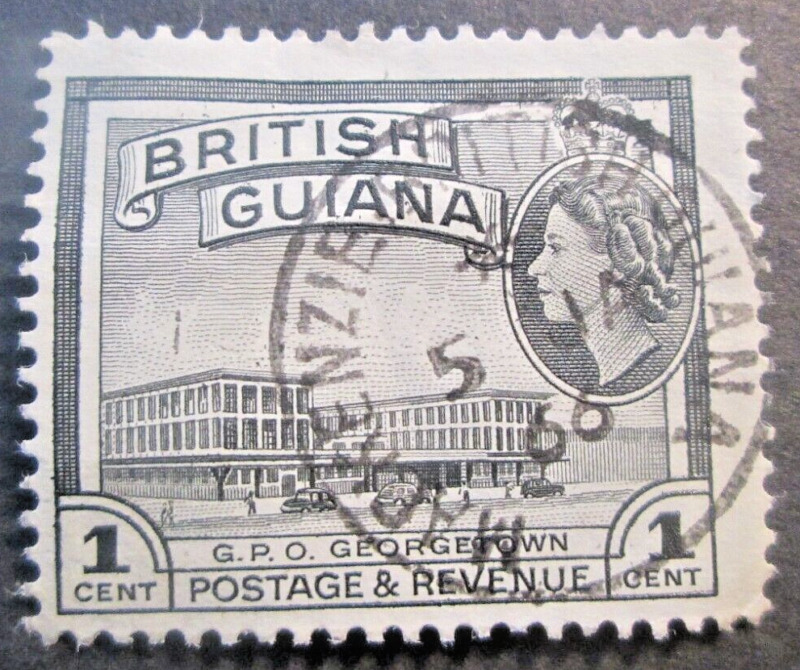BRITISH GUIANA  POSTMARK / CANCEL   "MACKENZIE.BRITISH GUIANA"    1966 1c.Black