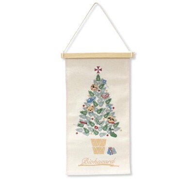 Resident Evil Embroidered Christmas Tapestry CAPCOM STORE Limited PSL
