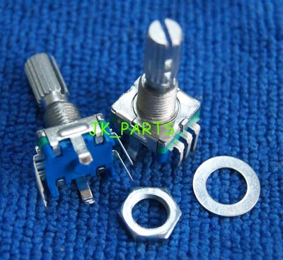 5pcs Rotary encoder switch EC11 Audio digital potentiometer 20mm knurled shaft