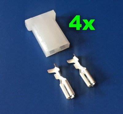 4x Bosch D-Jetronic Injector Connector & Terminals BMW Mercedes Porsche Volvo