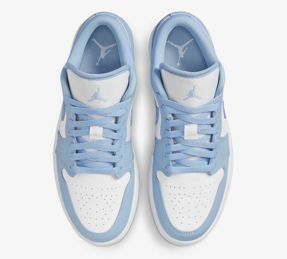 Pre-owned Jordan Nike Wmns  1 Low Aluminum Ice Blue Dc0774-141 Us 5-15 Brand