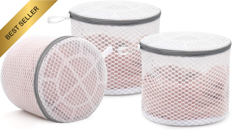 3Pcs Durable Honeycomb Mesh Laundry Bags for Delicates, Lingerie Wash Bag 6 X 7