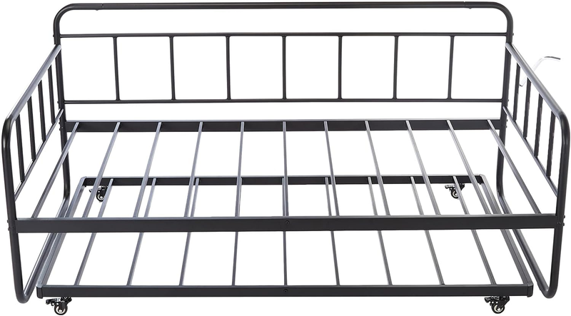 Set, Steel Slat Support, Black,