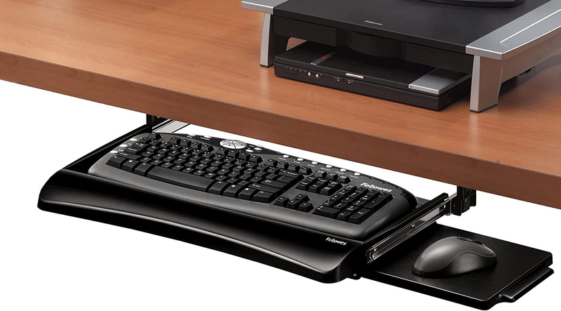 Keyboard Drawer under Desk Slide Adjustable Shelf Tray