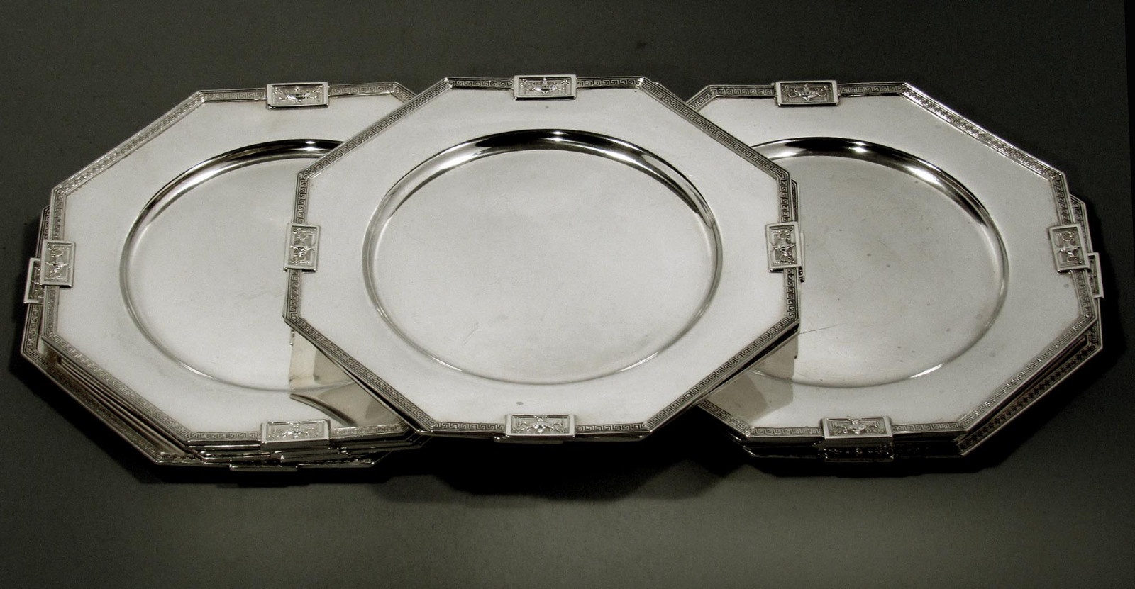 Gorham Sterling Silver Plates  (12) 1917 LANSDOWNE  -  WAS $7500  -  $6250