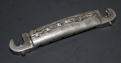 Vintage 1962 Gibson Compensated Wrap Around Nickel Tailpiece Comp SG Jr 0302TP4