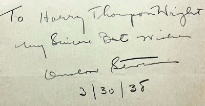 ONSLOW STEVENS Signed Autographed Album Page 3'' x 5 1/2'' House of Dracula Them!