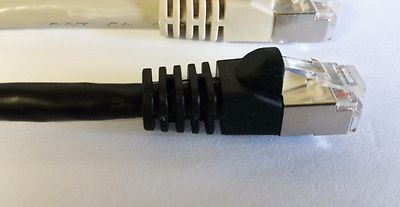 Cat6A 10G Patch Cable Shielded STP 15ft 20ft 25ft 50ft 75ft 100ft Lot of 1, 5,10