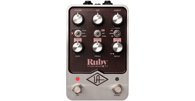 Universal Audio UAFX Ruby '63 Top Boost Amplifier Emulation Pedal with Bluetooth