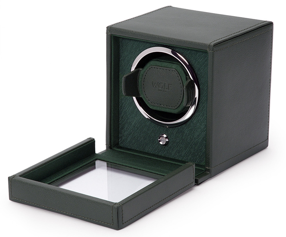 WOLF CUB ROLEX GREEN WATCH WINDER BOX