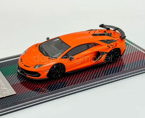 U2 1/64 ランボルギーニ アヴェンタドール SVJ U2 1:64 Orange Novitec Aventador SVJ LP770 Sports Diecast