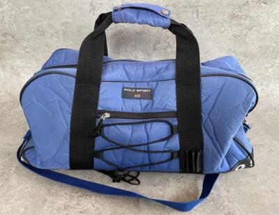 Ralph Lauren Men Bag Rare 90S Polo Sport Boston Blue Limited