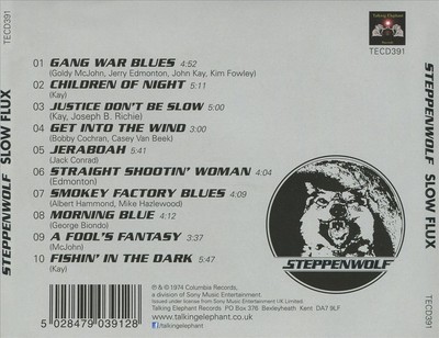 STEPPENWOLF - SLOW FLUX NEW CD