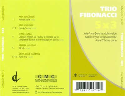 TRIO FIBONACCI 5 X 3 NEW CD