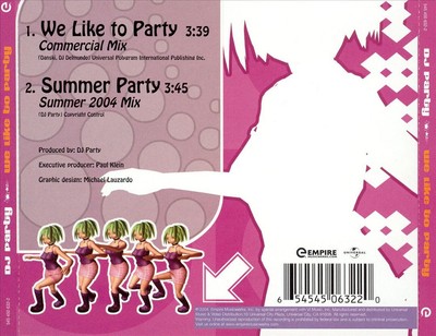 DJ PARTY WE LIKE TO PARTY/SUMMER PARTY NEW CD