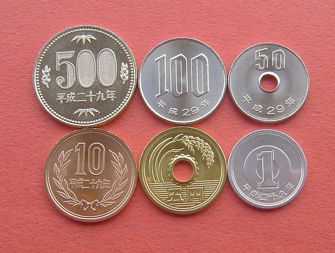 Монеты японии современные
