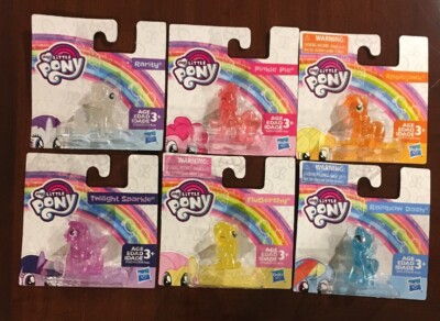 My Little Pony Lot Figures Pinkie Pie Rarity Applejack Fluttershy Sparkle Dash