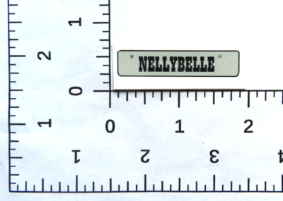 Water slide decal for  Ideal Roy Rogers ''NELLYBELLE '' Jeep  SHIPPING W/TRACKING