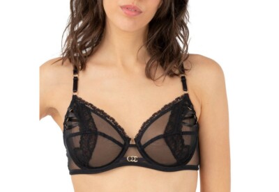 Lise Charmel Nouvel Eros Full Cup Noir Black Size 32E 1978