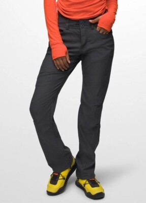 NEW prAna COAL HALLE PANT II CONVERTIBLE ROLL UP STANDARD FIT SZ 14 SH