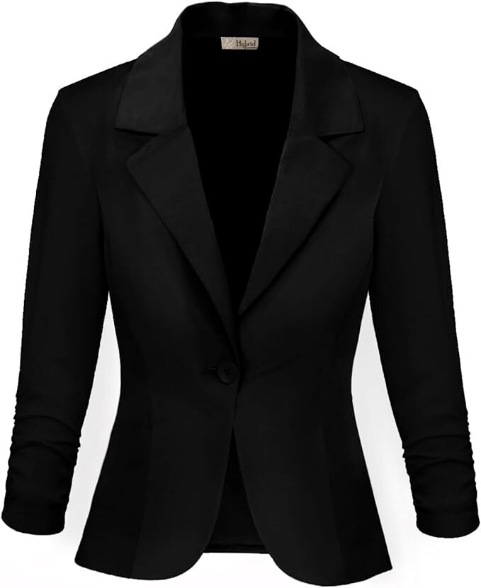 美品★ MANNISH BLAZER COAT Hybrid & Company Women's Casual Work Office Notch Lapel