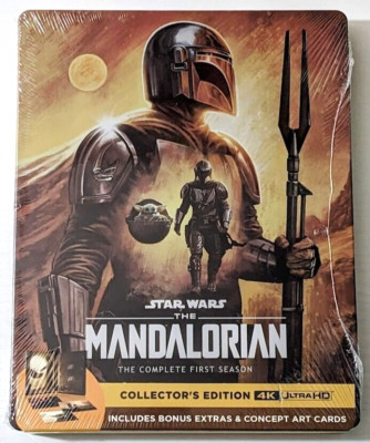 The Mandalorian Complete First Season Steelbook (4K Ultra HD) Factory Sealed