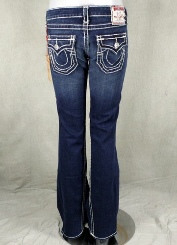 Pre-owned True Religion Jeans Women's Joey Super T Dusty Skies Dark Wash Flare 10503nbt2