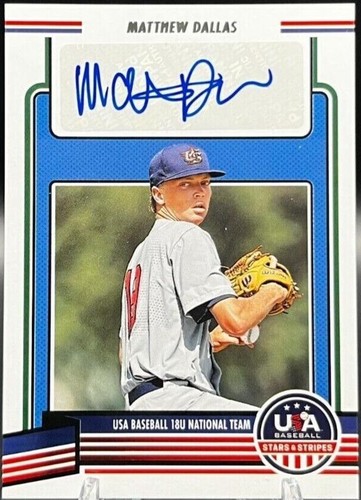 2023 Panini USA Baseball Stars & Stripes - Matthew Dallas #18U-MD