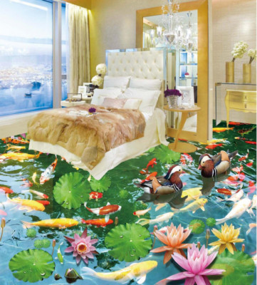 3D Mandarin Duck A430 Floor WallPaper Murals Wall Print Decal AU Amy 2023