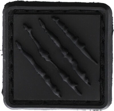 Bastinelli Creations Scratches Patch Black Dimensions 1'' x 1''. PVD Construction