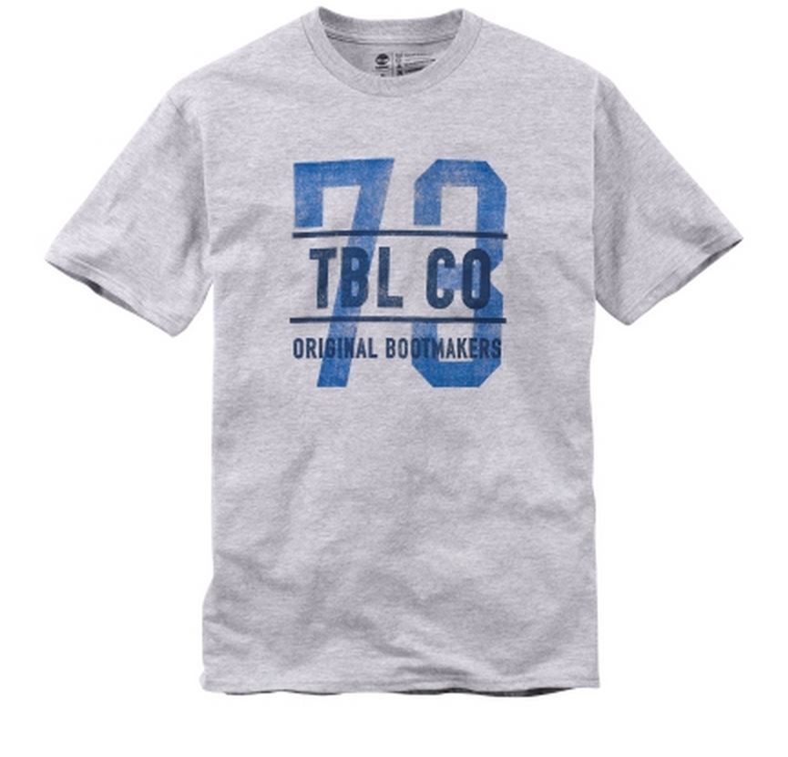 Timberland Men S Short Sleeve Tbl Co 73 Gray T Shirt Style Tt061 Ebay