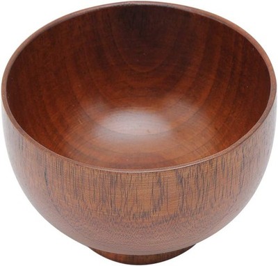 TOPINCN Bowl Fruit Salad Noodles Kitchen Wooden Soup Food Container Tableware R