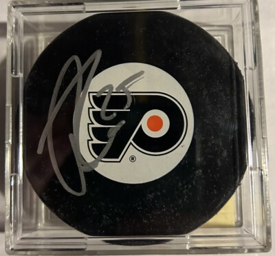 Patrick Thoresen Hand Signed Autograph Auto Philadelphia Flyers Puck With Cube