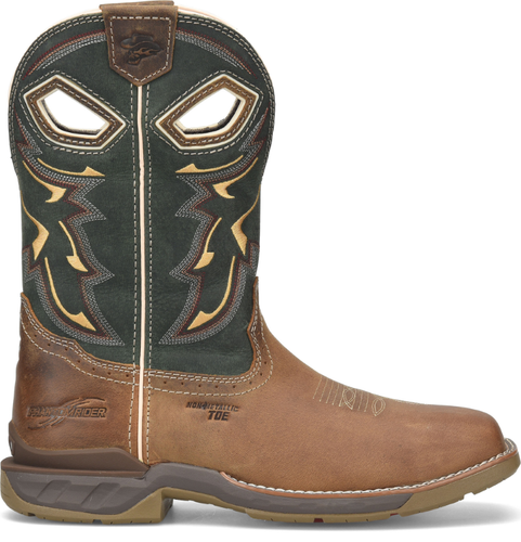 Pre-owned Double-h Boots Men's 11” Phantom Rider Kerrick Composite Toe Non-metallic Roper In Medium Bro