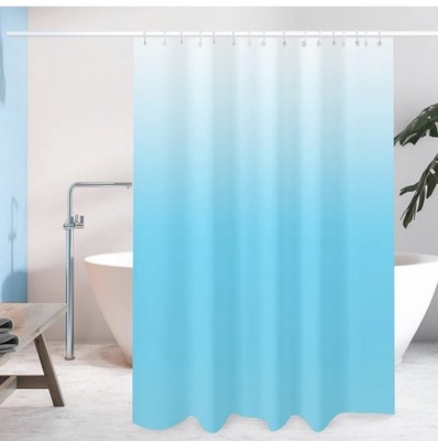 Cortina de ducha Lollanda degradada azul verde azulado cortinas de ducha con ...