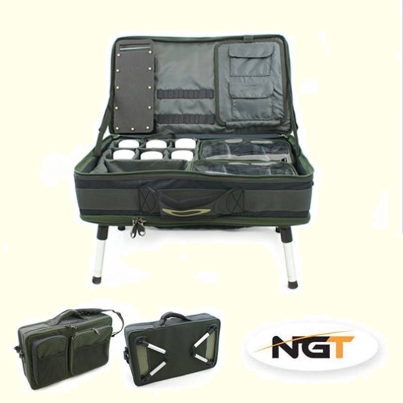 NGT Carp Fishing Tackle Bivvy Table Box System Carryall Bag Rig Station 588.88 5060211912771 eBay