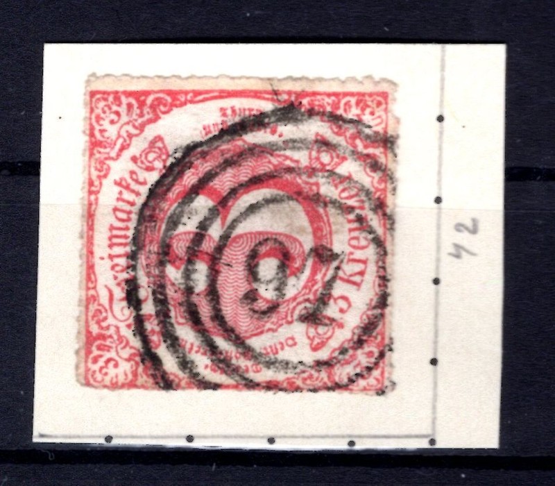 Taxis Nummernstpl 97 Bingen Auf  42 Ausgabetyp.Sauberes StÃ¼Ck Gest. (L7628