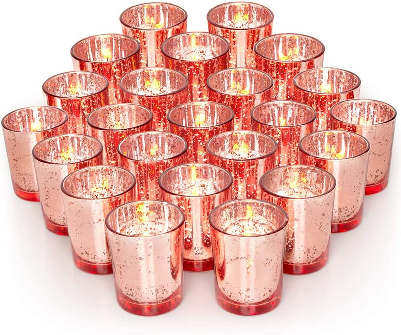 S, Mercury Glass Tealight Candle Holder Set Of 72