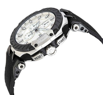 Pre-owned Tissot T-race Chronograph Tachymeter Automatic T1154272703100 100m Mens Watch