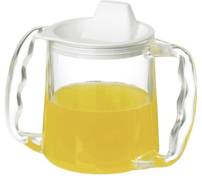 2 Handled Cup Two Handled Mug Caring Mug With Lid Clear 300ml Small Aperture ✅✅