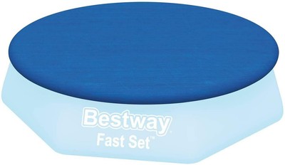 Bestway Abdeckplane FüR Fast Set Pool 335cm Gartensaunas Whirlpools Neue