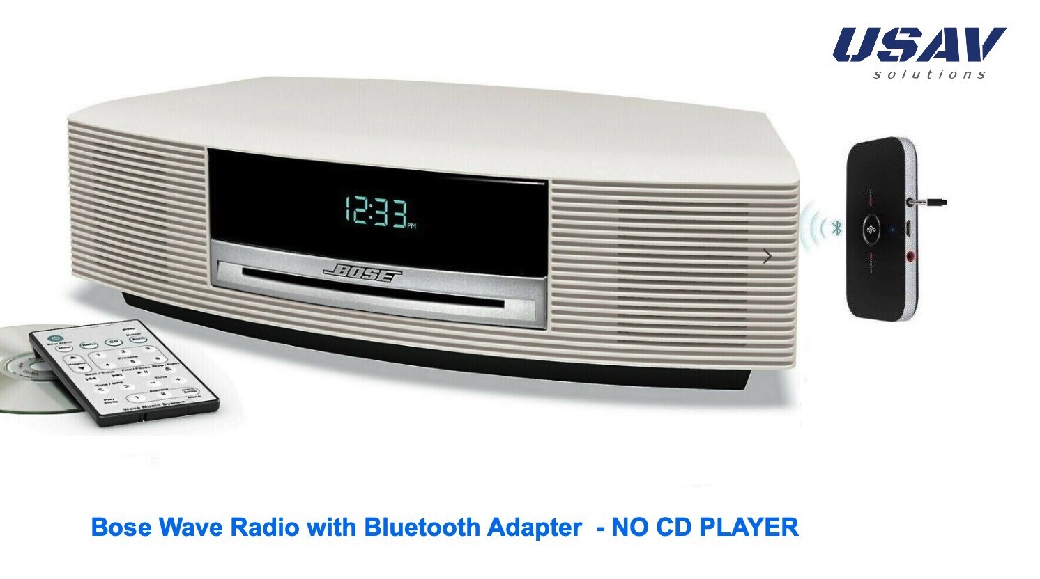 Bose Wave Radio with Bluetooth Music Adapter - Cream White