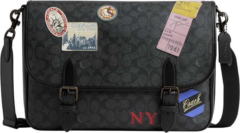 Coach Hitch Messenger Bag with Patches