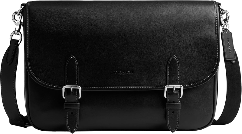 COACH Men's Hitch Messenger Bag Black One Size