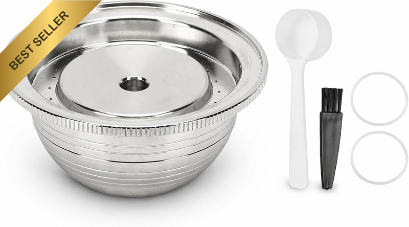 Refillable Coffee Pod, Stainless Steel Reusable Capsule Compatible with Plus, In