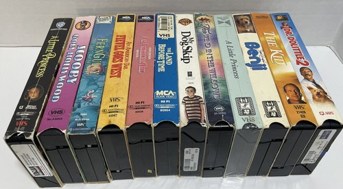 VHS Video Family Bundle Lot of 12 Movies Working See